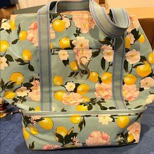 Victoria’s Secret Floral Lemon Swim Cooler Tote Bag